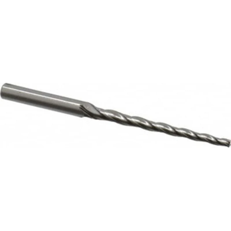 OSG 1 per Side 3/32 Small End Diam 1-1/2 LOC 3-Flute Cobalt Tapered Square End Mill Uncoated, 3/16 Shank Diam, 2-11/1...